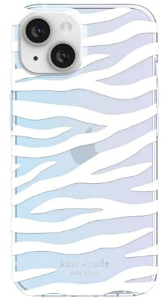 kate spade new york Protective Hardshell Case Compatible with Apple iPhone 14 - White Zebra [KSIPH-222-ZBWT]