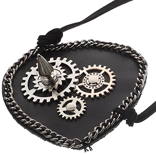 GLEAVI Augenmaske Aus Leder Piraten-augenklappe Seiden-piratenkapitän-augenmasken Auge Schwarz Elastische Augenklappen Augenmaske Zum Schlafen Igel Niet Kinder Uhr L Aluminiumlegierung 3d