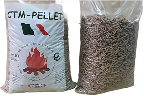 CTM-PELLET White Fir Pellet, 15 kg, Premium Mixed, Low Ash, 6 mm, DIN+