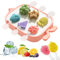 WEVOL Moule Glace Bebe, 6 Pièces Mini Moule a Glace en Silicone sans Bpa, Moule à Glace avec Batonnet Reutilisable Facile à Libérer Fait Moule à Glace Maison DIY Popsicle Moule pour les Enfants