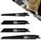 AUTOFU Reciprocating Saw Blades, 4pcs (3x Wood Saw Blades, 1x Metal Saw Blade), Compatible with AUTOFU Cordless Reciprocating Saw