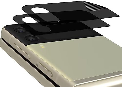 Yiunssy Protector de Pantalla de Privacidad para Samsung Galaxy Z Flip 4/Z Flip 3, Anti-Arañazos, Fácil de Instalar, Antiespía TPU Protector de Pantalla para Samsung Galaxy Z Flip 4/Z Flip 3