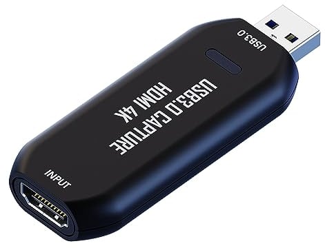 VIXLW Cam Link 4K, Carte de Capture Externe pour DSLR/Caméscope vers Webcam, Streaming et Enregistrement 1080p60/2K50 pour Le Streaming en Direct, Les Jeux, l'enseignement, sur OBS/Zoom/Teams/PC/Mac