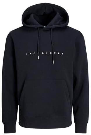 JACK & JONES Herren Hoodie Kapuzenpullover JJESTAR JJ Sweat Hood - Relaxed Fit