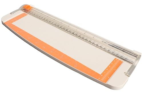 Kleiner Papierschneider für Cardstock, Tragbarer Schneideplotter Trimmer, Kleiner Papierschneider A4 Präzises Schneiden 12,6 Zoll Lineal Design Mehr Mehrzweck Papierschneider für Büro Schule Haus