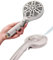 Lokby 10 Settings Water Saving Shower Head - Build-in 2 Power Spray - Shower Head High Pressure for Low Hard Water, Up to 30% Less Water, Nozzles Prevent Build Up, G1/2 Connection, Nickel