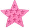 Ice Cubes Maker, Ice Cube Tray, 1Pc Five Star Shaped Cool Silicone Ice Cubes Tray Freeze Maker Tools for Club Bar Party Club Bar Party Ice Tray (Pink)