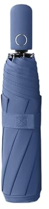 Paraguas plegable de viaje compacto Mango de apertura/cierre automático Capa de revestimiento Bloqueo de tela/Protección UV anti UPF 50 99,9% Paraguas de golf portátil Hombres Mujeres Niños
