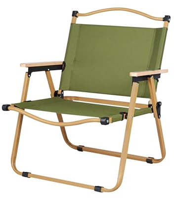 Ergocar Faltbar Campingstuhl, 600D Oxford-Stoff Tragbarer Campingstuhl, Ultraleichte Faltbar Angelstuhl, Kompakter Campingstuhl, für Picknick, Outdoor, Wandern, Strand