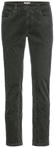 camel active Herren Regular Fit 5-Pocket Cordhose Dunkelgrün, menswear-38/30
