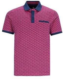 hajo Pikee-Polo mit Escher-Print Allover