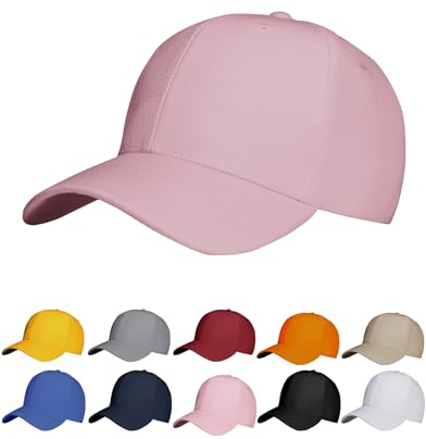 NebulaGlam Casquette de Baseball, Anti-Soleil Baseball Cap, Casquette de Baseball Réglable Unisexe pour Les Entraînements de Course et Les Activités de Plein air Toutes (Rose)