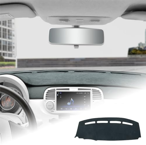 KUNGKIC Compatible with Fiat 500 2008-2023 Flanella Auto Cover Cruscotto Matte Dashboard Cover Auto Interno Parasole Dashboard Protezione Luce Opaco Protezione della Luce Accessories