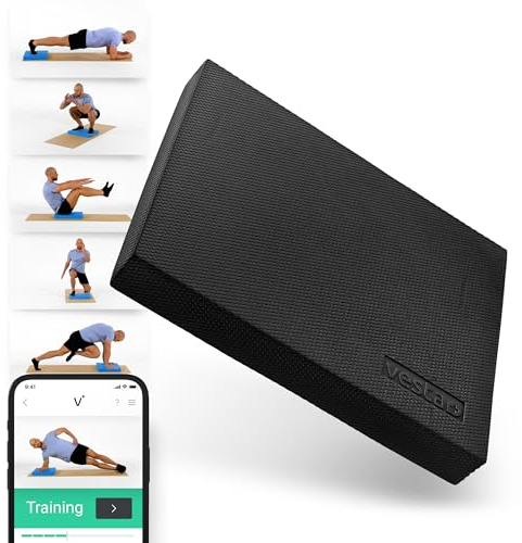 Vesta+ Balance Pad XXL + APP, Wackelpad und Gleichgewichtskissen - Balance Pad Physiotherapie für das Plus in Deinem Training, Balancepad, Gymnastik Kissen, Balance Matte