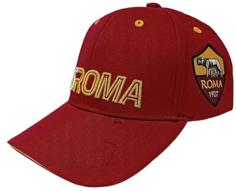 Sfiziosa Mütze mit Schriftzug AS Roma, Farbe Rot, rot, One size
