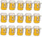 COLLBATH 15 Stücke Cartoon Leuchtende Broschen Pins Lustige Bier Becher Broschen Leuchtende Brosche