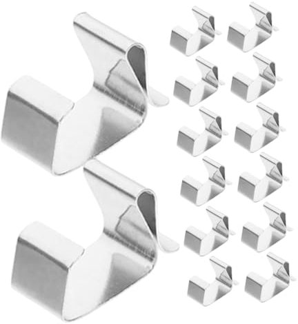 OSALADI 20pcs Heavy Duty Gutter Hooks for Outdoor String Lights Sturdy Metal Clips for Holiday Decorations Weather-Resistant Light String Hangers