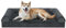 Orthopädisches Hundebett Grosse Hunde, 100 x 60 x 20cm Hundecouch, Waschbar Hundesofa Wasserdicht rutschfest, XXL Haustierbett Hundekissen mit 3 erhöhte Ränder für Kleine, Mittelgroße & Große Hunde