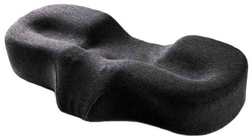 YJDZ Ergonomisches orthopädisches Nackenkissen zur Linderung von okzipitaler Neuralgie – zervikales Konturkissen aus Memory-Schaum mit Schulterstütze (Dunkelgrau)