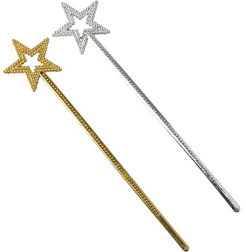 xianshi 2 Stück Zauberstab Glitze,Prinzessin-Stab,Zauberstab Kinder,mit Stern Wand Stern Glitzer Kostüm Requisiten Engel Zauberstäbe für Weihnachten,Cosplay Dekoration,Hochzeit,Urlaubskostüm