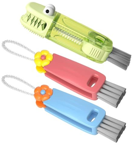 3 in 1 Tassendeckel & Fugendüse Reinigungsbürsten-Set, multifunktionaler Flaschen- und Tassenreiniger, tragbares praktisches Küchenreinigungswerkzeug für alle Arten von Tassen und Flaschen (3 Stück,