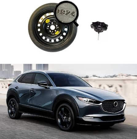 Ersatzrad 17 Zoll kompatibel mit Mazda CX-30 mit Befestigungsschraube 135/80R17