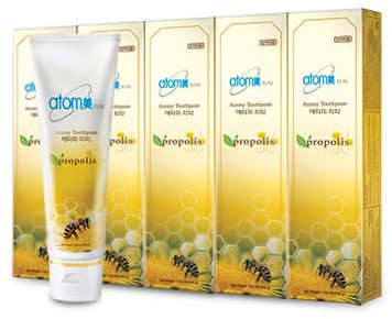 Atomy Toothpaste Propolis Anti-Plaque Whitening Dental Oral Care Net weight 200 gx 5 tubes, Halal