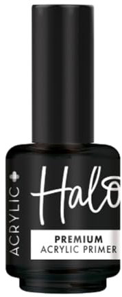 Halo Acrylic Plus Nail Primer - 15ml. Acrylic Primer for Nail Prep, Strong Adhesion & Easy Application. Nail Primer for Acrylic Powder - Acrylic Nail Primer for Professional & Home Use.
