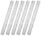 Classic Ruler 12 Inch Stainless Steel Ruler Straight Edge Metal Rulers for Measuring Tool 6 Pack Set