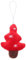 VICASKY Delicado árbol de Navidad de peluche ornamento pino forma rojo llavero árbol de Navidad decoraciones