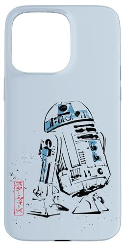 Star Wars R2-D2 Japan Sumi-e Ink Wash Painting Style Case for iPhone 15 Pro Max