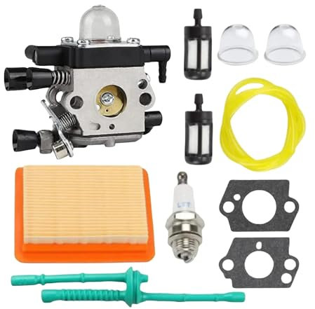 AOIUU Carburetor Fit For S-t-i-h-l MM55 MM55C Multi Trimmer Engine For ZaMa C1Q- 02 C1Q- 02A 4601-120-0600 Carburettor Garden Tool Parts(MM55 Kit)