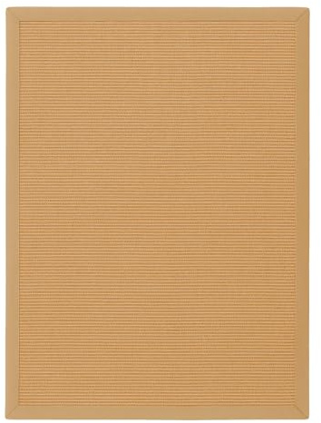 Astra Sisalteppich Manaus - 100% Naturfaser Teppich aus Sisal, robust & rutschfest, fußbodenheizungsgeeignet, ideal für Wohnzimmer, Flur & Büro Cognac/beige 140x200cm