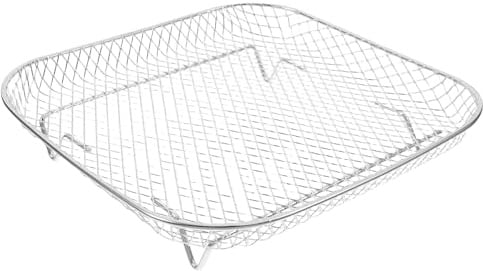 ARTIBETTER Edelstahl Air Fryer Hitzebeständiger Vielseitiger Dämpf Grillrost für Heißluftfritteuse Ofen zum Braten Rösten und Entfetten Quadratisches Einlagiges Kochgitter