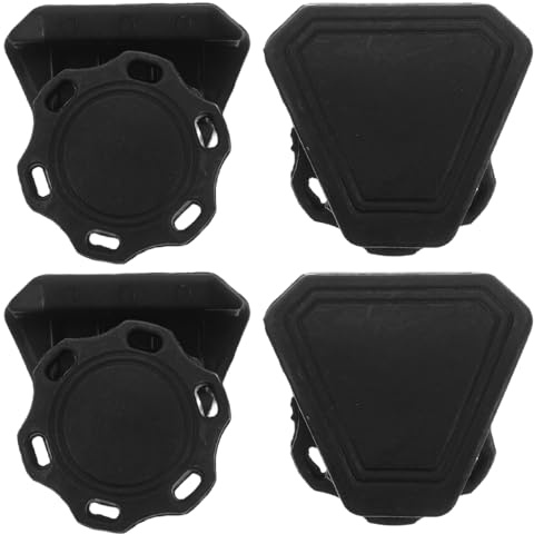 CALLARON 4 Stück Visierclips für American Football Helm Schwarzer Kunststoff Schrauben Muttern Sicherer Halt Vielseitig für Schutzhelme und Visiere