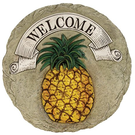 Spoontiques - Gartendekoration - Ananas-Trittstein - Dekostein für den Garten