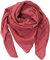 Harrys-Collection Damen Herren Baumwolltuch in vielen Farben 100 x 100 cm, Größen:Einheitsgröße, Farben:rot meliert