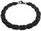 SoulCats Armband flach Königskette Edelstahl Armkette, Farbe: Schwarz, Stärke: 8 mm