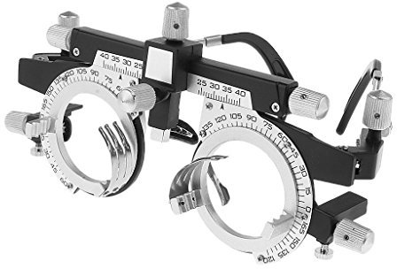 Dhoptical Optische Optik-Probelinse, Brillengestell, Augenoptometrie, leicht wechselbare Zylinderachse, stufenlos verstellbare Bügellänge und Nasenstütze, Brillen für den Ladengebrauch