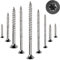 Stahlia Schrauben Holzschrauben Torx 4,0x30mm Spanplattenschrauben Teilgewinde (50 Stück) Edelstahlschrauben Schrauben Set Universalschrauben Senkkopfschrauben TX10