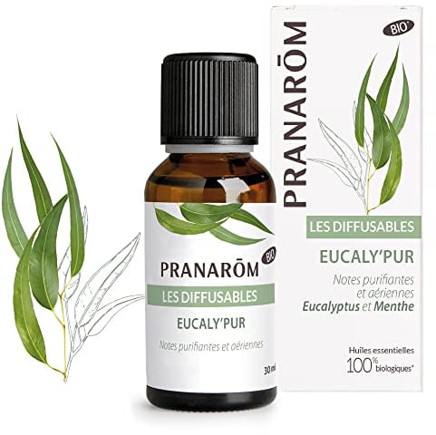Pranarôm Eucaly'Pur - Perfume de ambiente, aceites esenciales, para difusión, de Eucalipto y Menta, Notas Purificadoras y ligeras, 30 ml