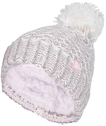 HEAT HOLDERS - Damen Winter Warm Strick Beanie/Mütze mit Bommel und Fleecefutter (One Size, Coral (Lund))