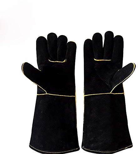 QCWN ST100 - Guantes de soldadura forrados resistentes al calor