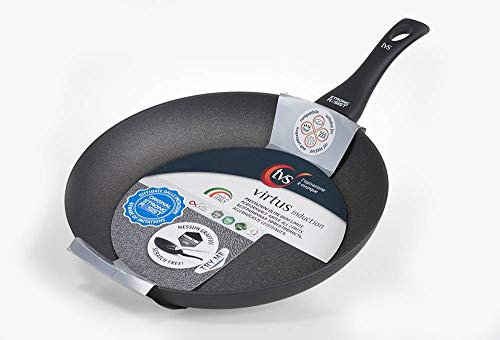 TVS Padella Antiaderente 28 cm Adatta Anche per Induzione Virtus Induction Made in Italy