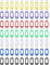 70 Étiquettes avec Porte Clé, Inscriptibles Porte Clef Couleur en 7 Couleurs,Plastique Étiquettes D'identification Avec Porte-clé Fendu, Pour Valises, Hôtels, Animaux de Compagnie, Bureaux, Clés USB