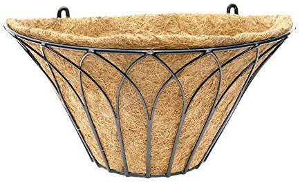 Garden Pride Wall Mounted Planter - Complete with Coco Liner - Gothic Design Trough Planter