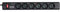 Eaton PS6TD Protection Strip 6 Tel@ DIN - Steckdosenleiste mit Überspannungsschutz (6-fach Schuko Buchse, schaltbar, Telefon Schutz) - schwarz NEU