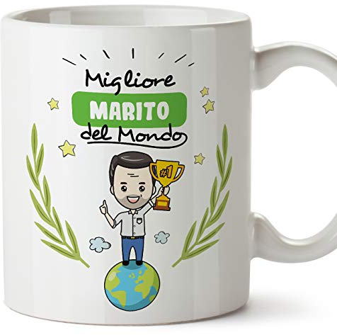 Mugffins Tazza Marito -Famiglia Mondo -Idee Regali Divertenti e Originali -Tazze di caffè eTè -