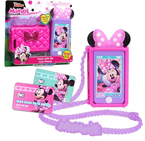 Set da gioco cellulare di Minni Parla con me Disney Junior, effetti luminosi e sonori, giocattoli per bambini dai 3 anni in su di Just Play