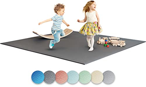 Ehrenkind® Krabbelmatte PRO | Extra dick und Soft | Made in Germany | Spielmatte Baby |Oeko-Tex 100 | Größe 180x240cm GRAU